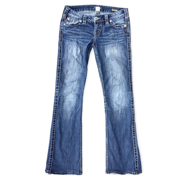 SILVER JEANS | Frances Low-Rise Thick Stitch Jeans 27x29
